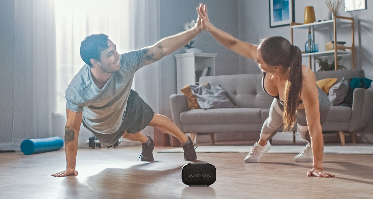 Sounarc P1 Portable Outdoor Speaker 5W Balanced Sound, 8 Hours of playtime, Bluetooth 5.3, Stereo Pairing, True Wireless Stereo