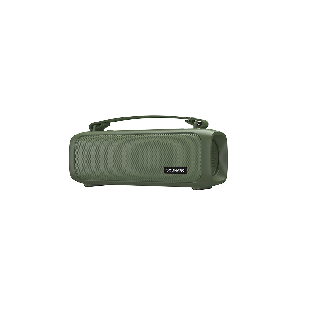 SOUNARC P3 16W Bluetooth Portable Speaker with 7 Hours of Playtime, IPX4 Waterproof & AUX Port - Black