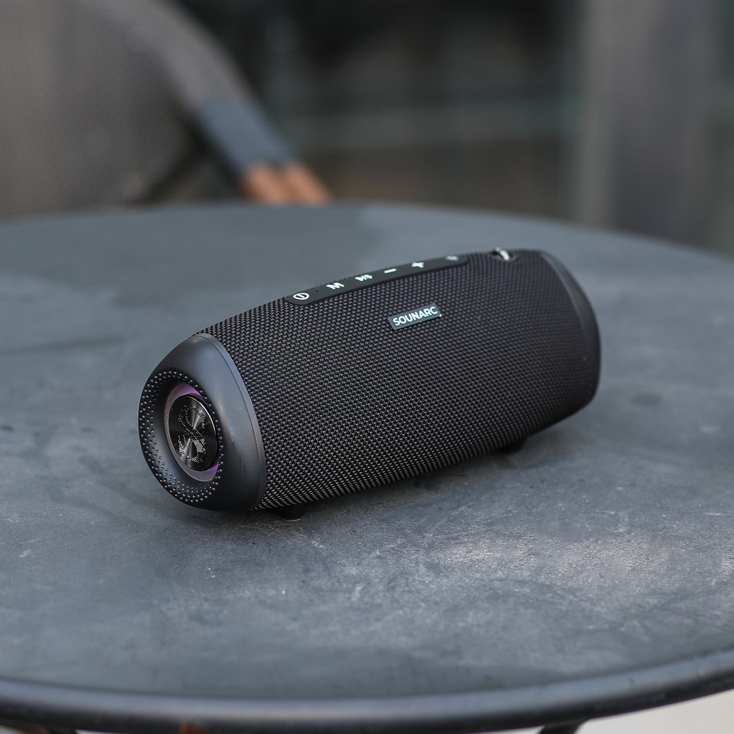 Sounarc R2 60W Extreme Bass Portable Speaker with Bluetooth 5.3, IPX6 Waterproof, Stereo Pairing - Black