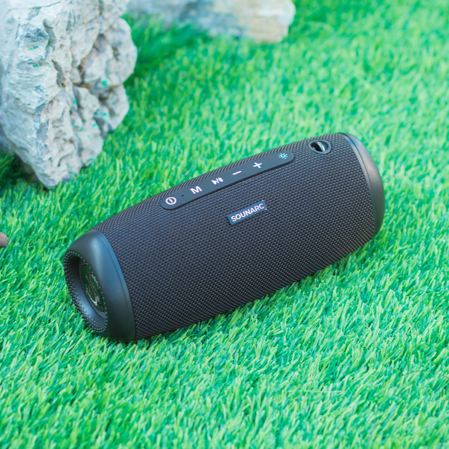 Sounarc R2 60W Extreme Bass Portable Speaker with Bluetooth 5.3, IPX6 Waterproof, Stereo Pairing - Black