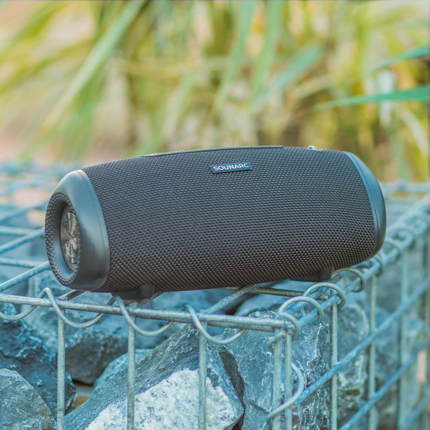 Sounarc R2 60W Extreme Bass Portable Speaker with Bluetooth 5.3, IPX6 Waterproof, Stereo Pairing - Black