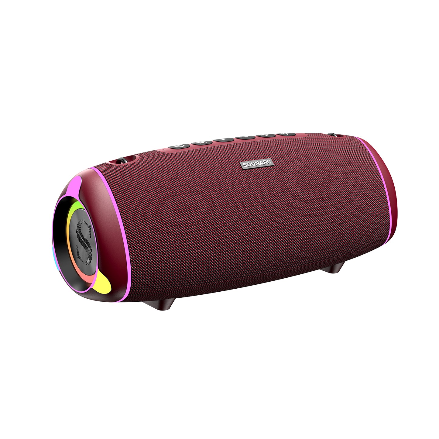 Sounarc R2 60W Extreme Bass Portable Speaker with Bluetooth 5.3, IPX6 Waterproof, Stereo Pairing - Black