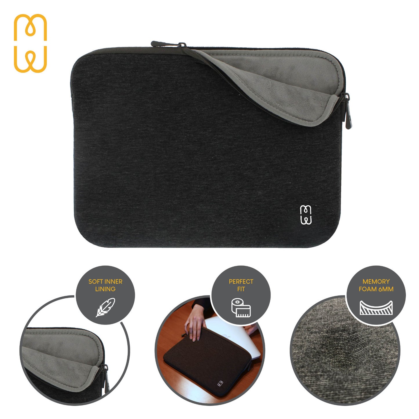 Shade Sleeve with Memory Foam for MacBooks by MW