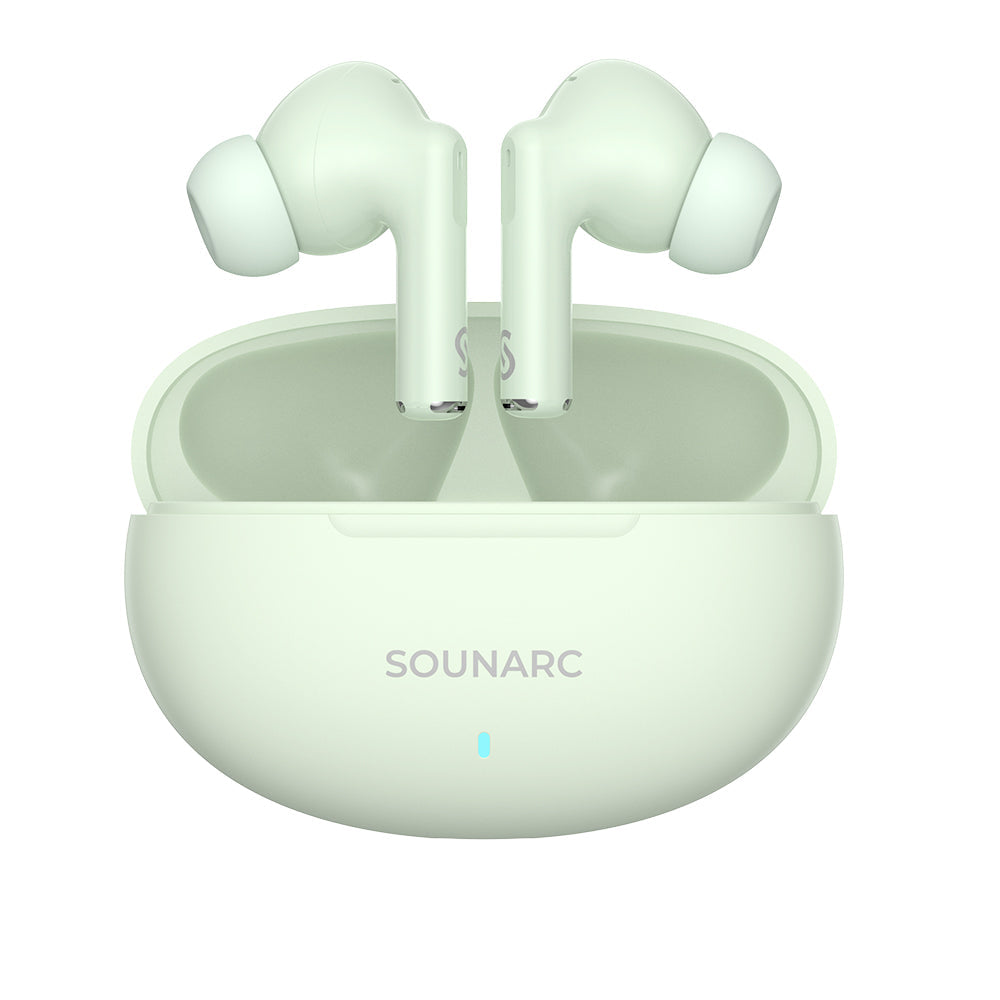 Sounarc Q1 Earbuds Wireless Bluetooth Earphone, 28 Hours of Playtime, Ergonomic Fit, Shaking Bass. Clear Call, Touch Control