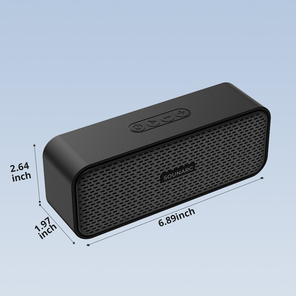 SOUNARC P2 Portable Bluetooth 5.3 Speaker, 10W Sound, Stereo Pairing, APP Control, TF Card & U-Disk Up to 15 Hours of Playtime