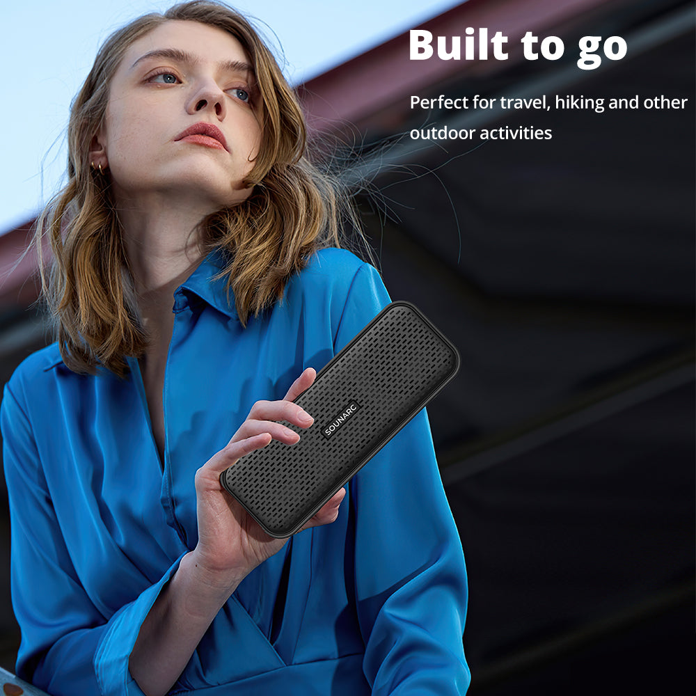 SOUNARC P2 Portable Bluetooth 5.3 Speaker, 10W Sound, Stereo Pairing, APP Control, TF Card & U-Disk Up to 15 Hours of Playtime